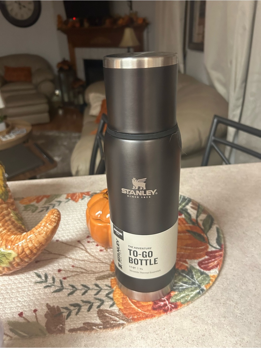 Stanley Matte Charcoal Insulated To-Go Bottle